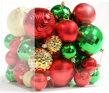 Christmas Tree Ornaments - 36 PCS Shatterproof Christmas Ball Ornaments Set for