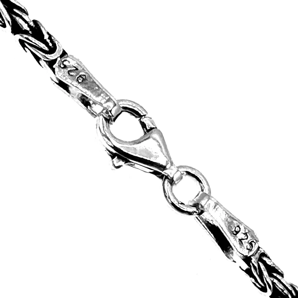 925 Sterling Silber Königskette 2mm  in ver. Längen Massiv Made in Germany  091 - Bild 3 von 4