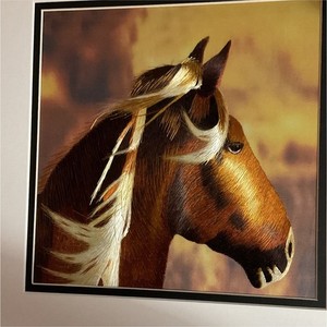 Framed Horse Head Wall Art Print Poster, Paper Artwork for Wall Display