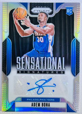 Adem Bona 2024-25 Panini Prizm Auto Silver Sensational RC 76ers #SS-ABP
