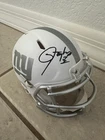 Saquon Barkley Signed NY Giants Matte White Mini Helmet JSA Witnessed Auto #26