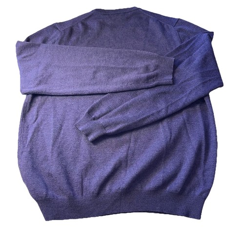 Brooks Brothers Merino Wool Blend Sweater Women’s M Purple Crew Neck - Picture 2 of 12