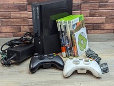 Microsoft Xbox 360 E Console Model 1538 W/ 2 Controllers Cables  5 Games