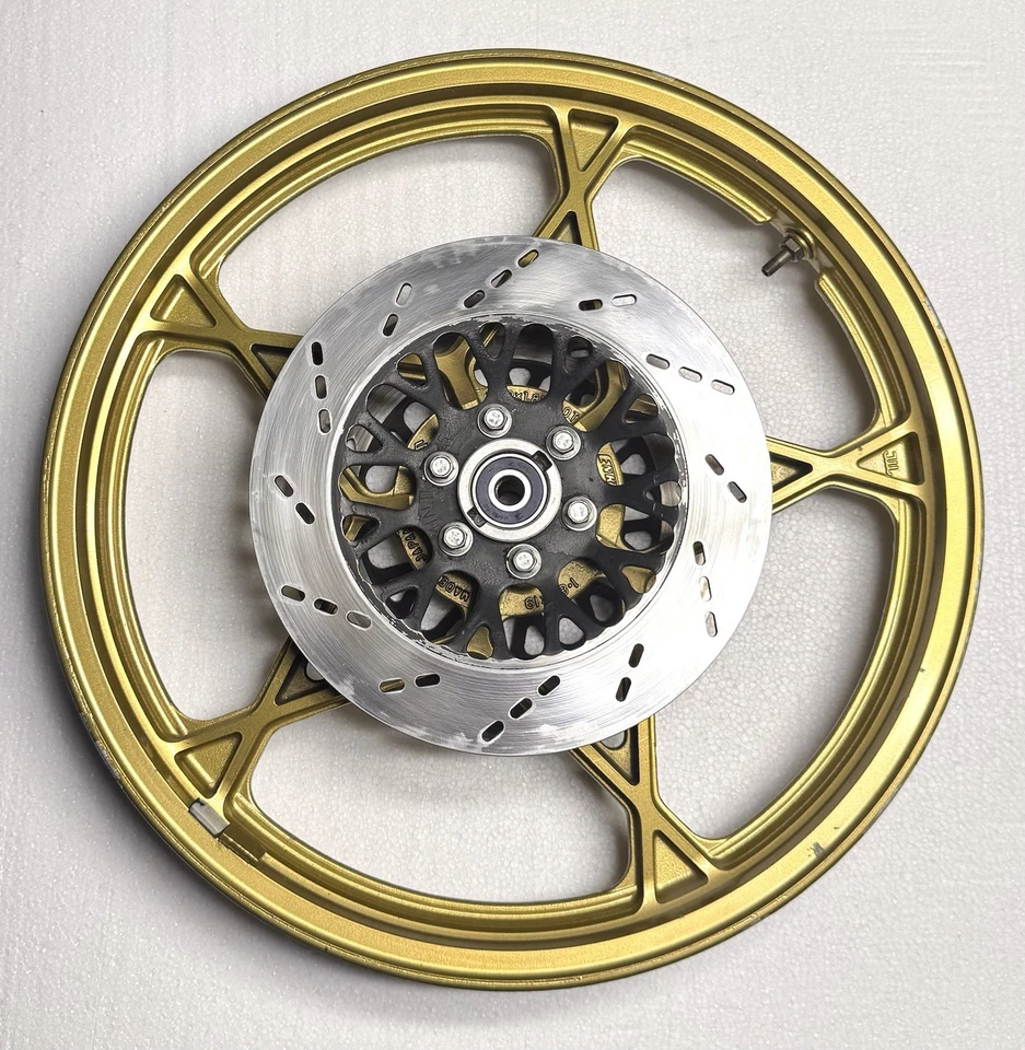 Llanta delantera Suzuki GS1100 GS1000 GS750 19 X 1,85 mag rueda doble disco 1978 79 80 81 Foto 2 de 4