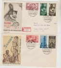 Spanish Sahara 2 FDC 1964 Stamp day 1965 25th Anniv. End of Spanish Civil War