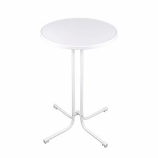 Stehtisch Klapptisch Bistrotisch Event Stehtisch wei&szlig; klappbar rund 60x107 cm