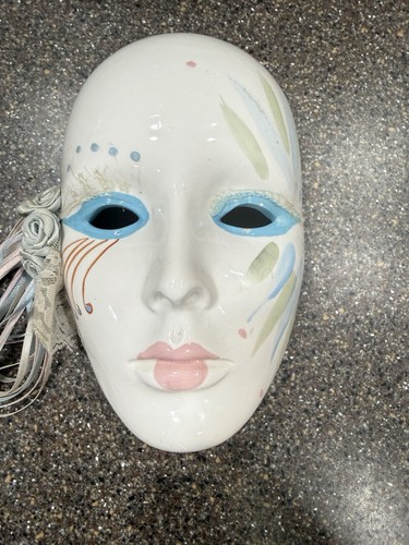 Vintage Porcelain Wall Mask