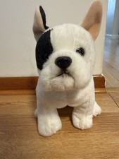 Animal Alley French Bulldog Dog Plush Stuffed Toy 10" 2017 Black White Toys R Us