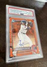 2025 Bowman Chrome Sapphire - Prospects Auto Juneiker Caceres PSA 10 AUTO 10