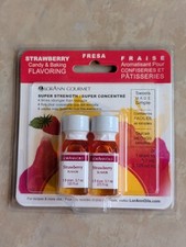 Strawberry LorAnn Candy  Baking Flavoring .125oz 2/Pkg 2 One Dram Bottles