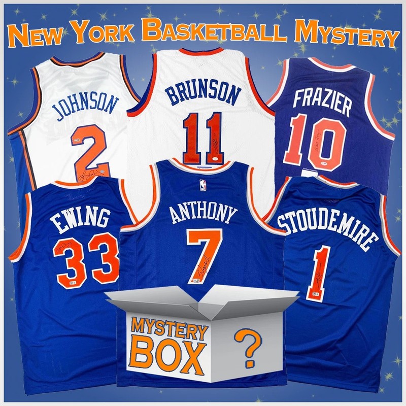 New York Knicks 🏀 Signature Edition Mystery Autographed Jersey Box