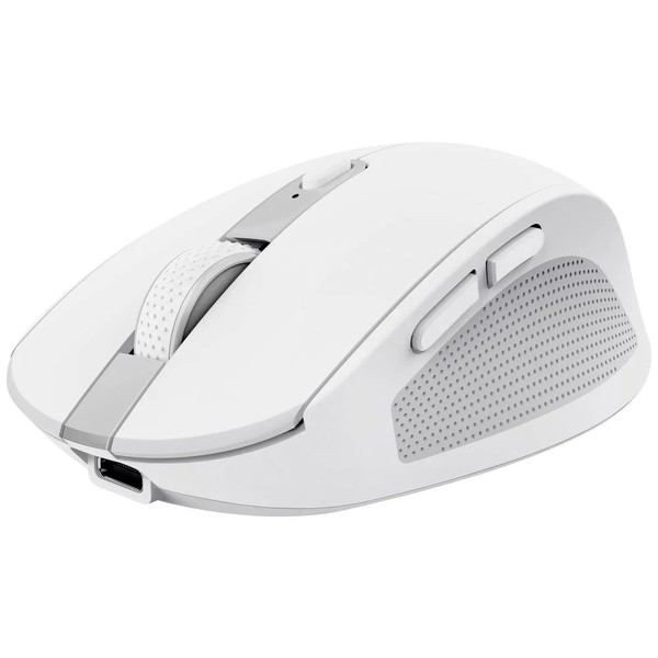 Trust Ozaa Compact Maus Funk Optisch Weiß 6 Tasten 3200 Dpi Integriertes-image