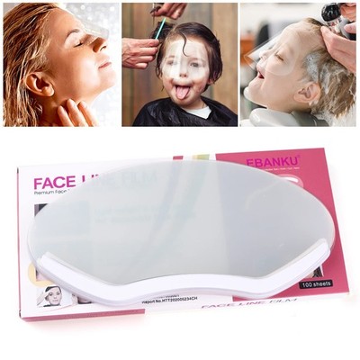 EBANKU Shower Face Shield Eyebrow Eyelash Shield Visors 100 PCS Waterproof