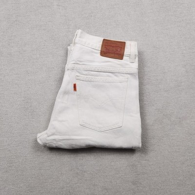 Levi's 517 Damen Jeans Hose W28 L28 Denim Weiß Bootcut Regular Fit Baumwolle
