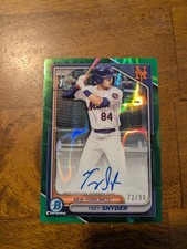 2024 Bowman Draft Trey Snyder Prospect Autographs Green Lava Refractor #/99