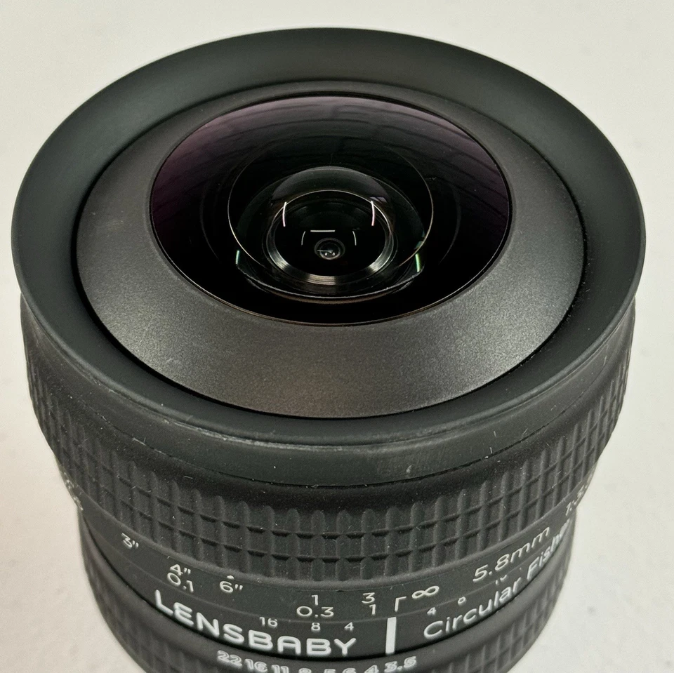 *MINT* Lensbaby 5.8mm f/3.5 Circular Fisheye Lens Nikon F2 #19036 - Image 3 of 4