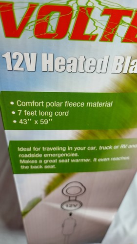 Voltek Travel Plug In 12 Volt Heating Blanket Plaid NIB - Picture 15 of 16