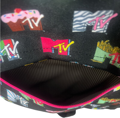 New Retro Loungefly MTV Logo Backpack Nylon NWT - Authentic 