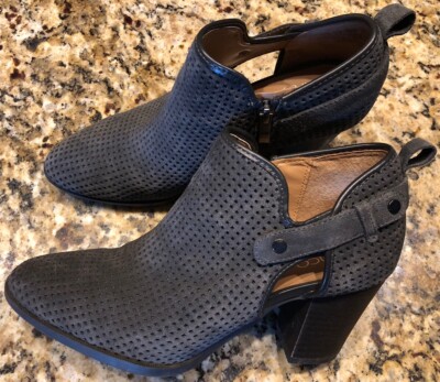 Franco Sarto Dale Women's Size M Ankle Boot Gray Leather