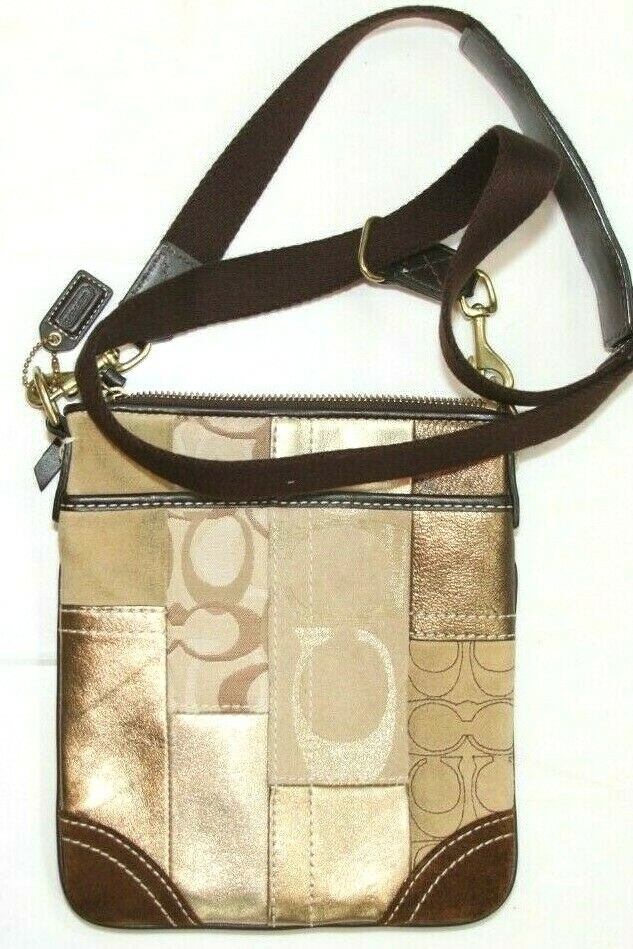 Coach Patchwork Swingpack Messenger Cross Body Ha… - image 2