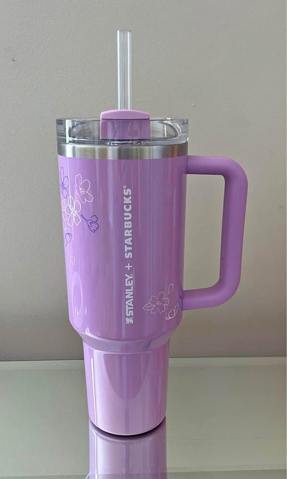 Stanley X Starbucks Limited Edition Lavender Sakura 40oz Tumbler