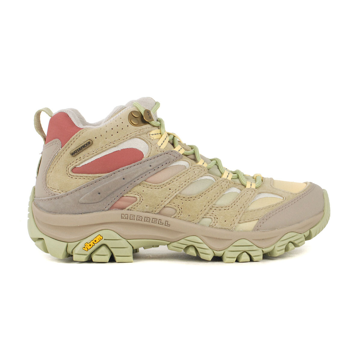 n*.様 MERRELL Khakis MOAB 3 Merrell Women's Moab 3 Vista Mid Khaki/Multi Waterproof Hiking