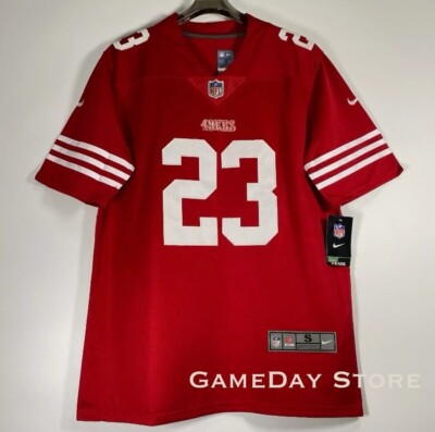 San Francisco 49ers Red Stitched Jersey - CMC McCaffrey #23 New Men Size Medium