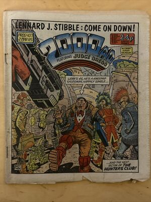 2000AD #407, Fleetway Comics, 2nd March 1985, FN