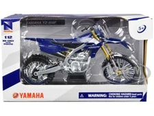 YAMAHA YZ-450F BLUE 1/12 DIECAST MOTORCYCLE MODEL BY NEW RAY 58313