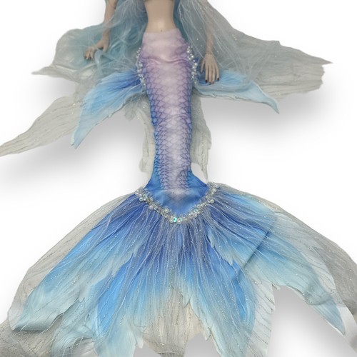 BJD Mermaid Doll Art Doll Collectible Purple Blue Wig Headpiece Outfit Only - Picture 7 of 12