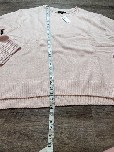 Banana Republic Knit Womens Pullover Sweater Size XL Light Pink Longsleeve L8 - Picture 5 of 7