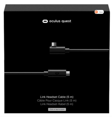 Oculus Link 16  Virtual Reality Headset Cable For PC Gaming On Oculus Quest! OEM