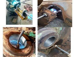Techtongda 110v Auto Rotary Inner Boring Welder Portable Line Welding Machine