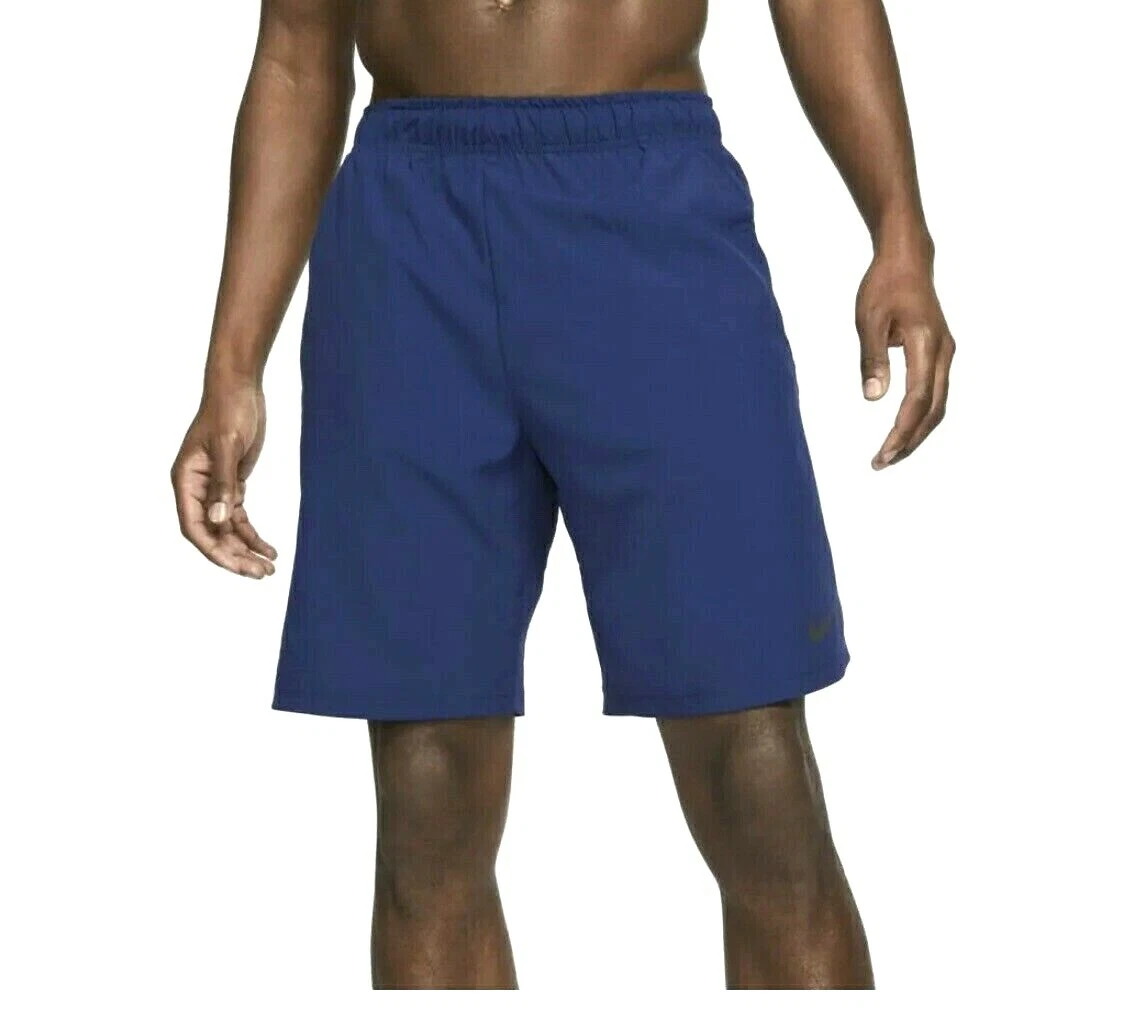 NIKE MEN S TRAINING SHORTS NAVY FLEX 2.0 WOVEN Running Jogging Football Short
