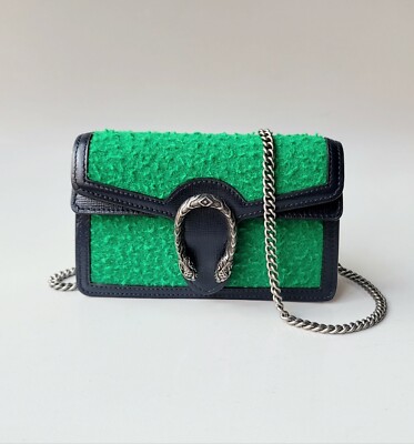 GUCCI グッチ Dyonisus Mini Chain Shoulder Bag 476432 デュオニュソス ミニ チェーンバッグ ショルダーバッグ グリーン GUCCI（グッチ） バッグ ショルダー レディース 中古 グリーン