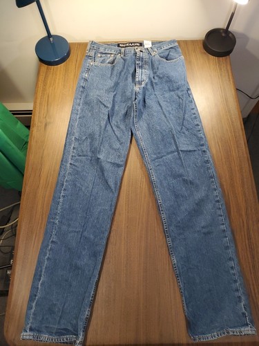 Jeans blu nautica vintage pantaloni denim uomo gamba dritta 32X34 - Foto 3 di 6
