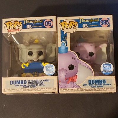 Funko Pop Dumbo Casey Jr. Circus Train & Purple Dumbo Bundle SET MINT IN HAND | eBay
