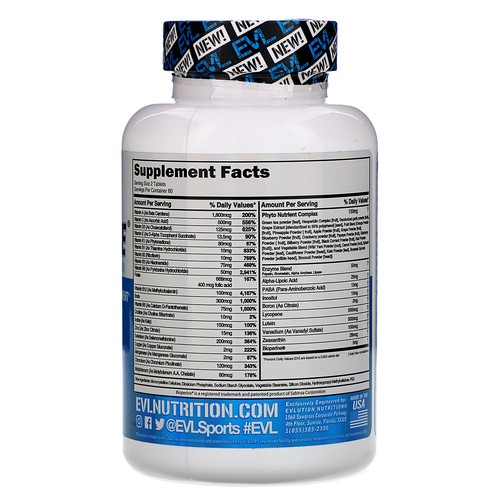 EVLution Nutrition, VitaMode, High Performance Multivitamin, 120 Tablets - Picture 2 of 2