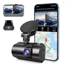 4K Dash Cam Front and Rear with GPS WiFi Night Vision 24H Parking Mode Kentfaith
