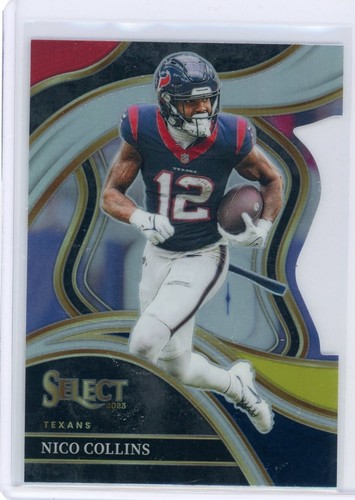 2023 Panini Select Red & Yellow Die-Cut Club Prizm #228 NICO COLLINS Texans