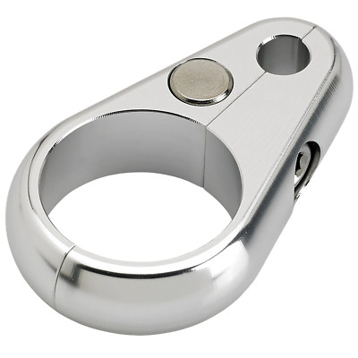 Aluminum Motorcycle Throttle Cable Clamp 1'' Frame Tube or Handlebars x 1/4'' Cabl