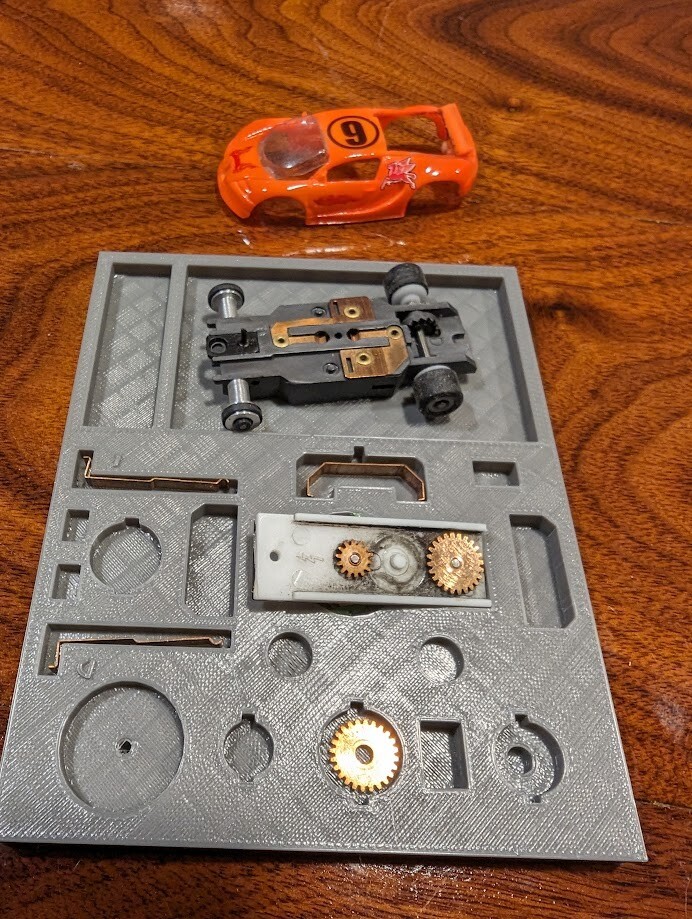 Tjet/Fray slot cars. 1 Modified & ready to race plus additional parts