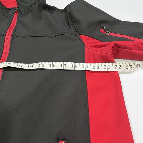 i5 Men’s Tactical Jacket L Black Red Softshell Insulated Full Zip Outdoor - Picture 15 of 18