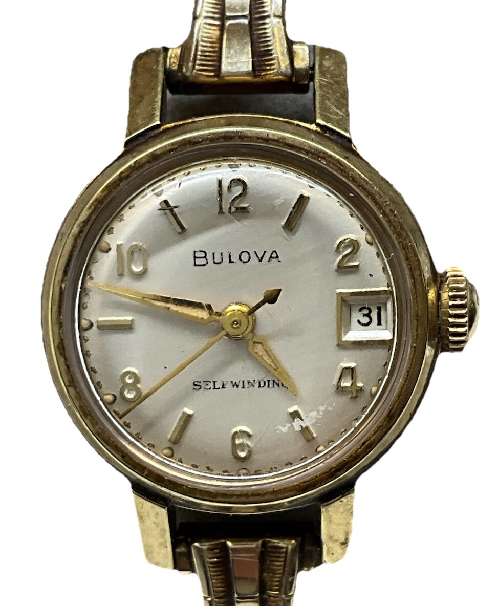 Bulova Selfwinding 17 Jewel Date 7BEACD Movement Watch Working