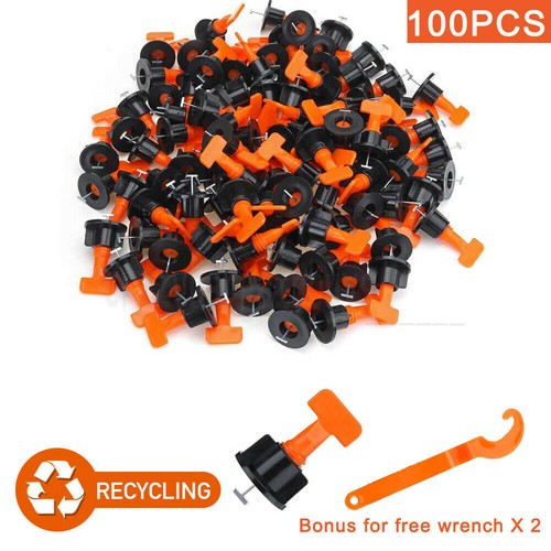 Tile Leveling System 50-300Pcs Clips Levelling Spacer Tiling Floor Wall Wrench - Picture 15 of 17
