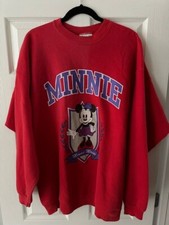 Vintage Hanes Heavyweight 80s Disney Sweatshirt Minnie Mouse Men's XL 90s