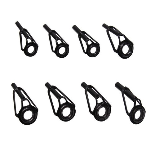 8Pcs-80Pcs Ceramic Fishing Rod Tip Repair Kit Stainless Steel Rings Guide Tips - Picture 21 of 27