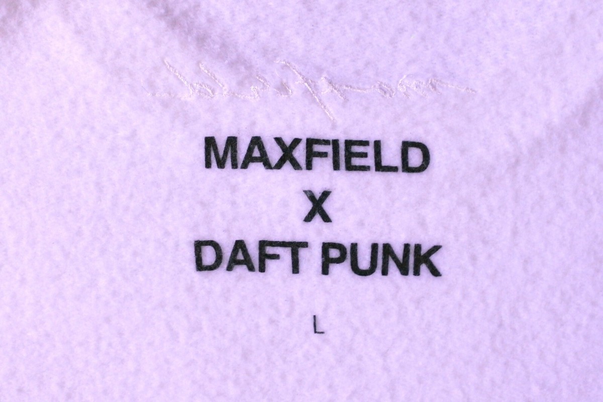 RARE Daft Punk Maxfield LA HUMAN White Large Pullover Sweatshirt