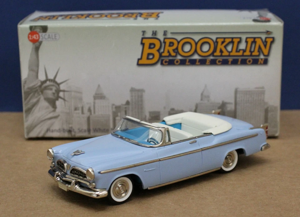Brooklin 183 1955 克莱斯勒温莎敞篷轿跑车 1: 43 蓝色完好/盒 2013 — 第 2/4 张图片