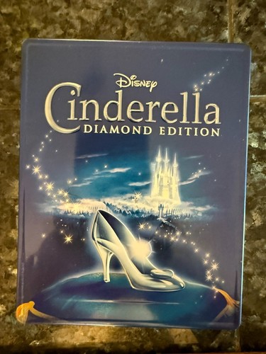 Cinderella (Blu-ray, 1950) Diamond Edition Steelbook NO DVD - VERY GOOD